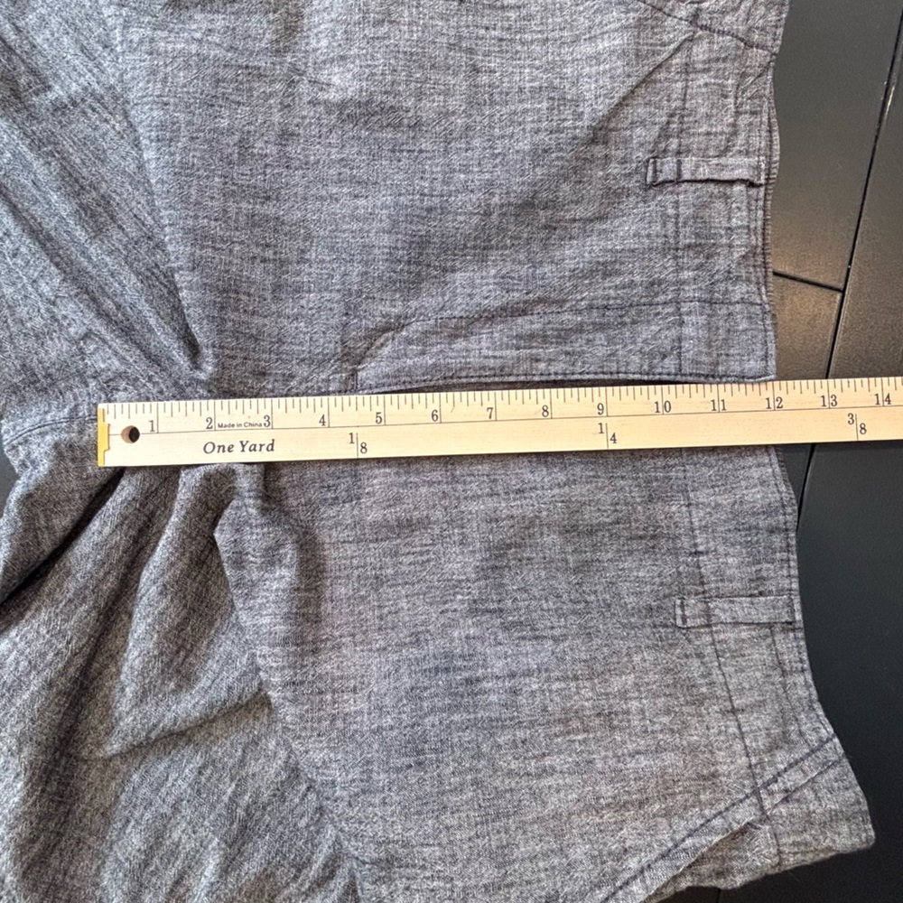 Reitmans Sz 12 Cotton Wide Leg Cropped Pants Heathered Gray - Picture 9 of 11